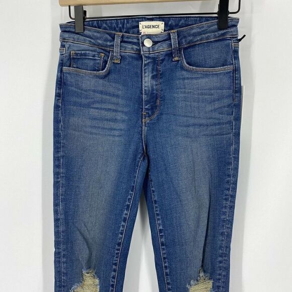 L'Agence Jeans Destroy High Rise Skinny - Picture 2 of 6